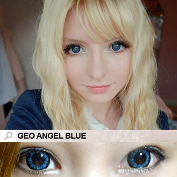 GEO Angel Blue - Geo - Honey Softlens