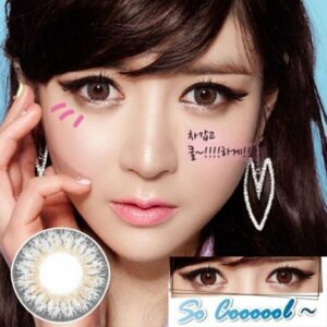 Geo Eyes Cream Gray - Geo - Honey Softlens